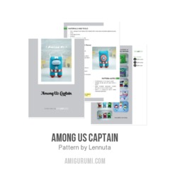 Among Us Captain amigurumi pattern by Lennutas