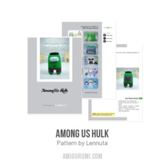 Among Us Hulk amigurumi pattern by Lennutas