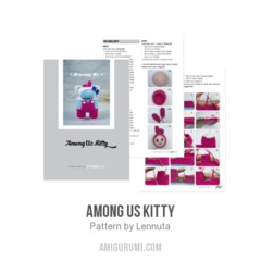 Among Us Kitty amigurumi pattern by Lennutas