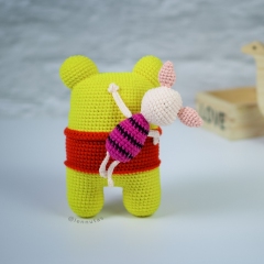 Among Us Pooh amigurumi pattern by Lennutas