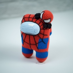 Among Us Spiderman amigurumi by Lennutas