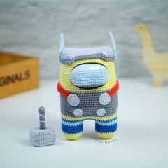 Among Us Thor amigurumi pattern by Lennutas