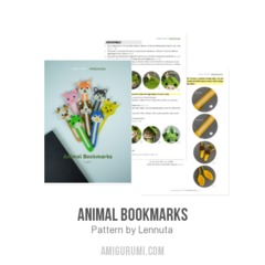 Animal Bookmarks amigurumi pattern by Lennutas