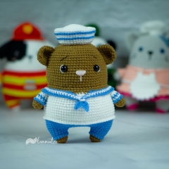 Bear The Sailor amigurumi pattern by Lennutas