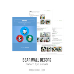 Bear Wall Decors amigurumi pattern by Lennutas
