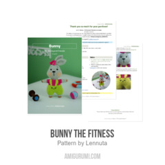 Bunny the Fitness amigurumi pattern by Lennutas