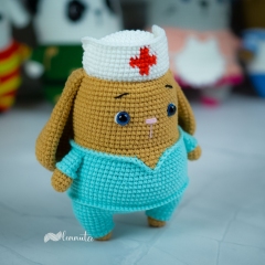 Bunny the Nurse amigurumi by Lennutas