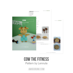 Cow the Fitness amigurumi pattern by Lennutas