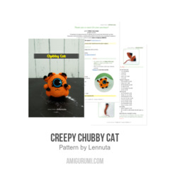 Creepy Chubby Cat amigurumi pattern by Lennutas