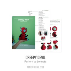 Creepy Devil amigurumi pattern by Lennutas