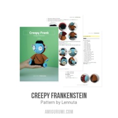 Creepy Frankenstein amigurumi pattern by Lennutas