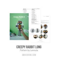 Creepy Rabbit Long amigurumi pattern by Lennutas