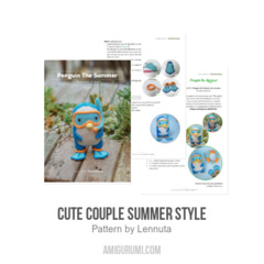 Cute Couple Summer Style amigurumi pattern by Lennutas