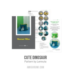 Cute Dinosaur amigurumi pattern by Lennutas