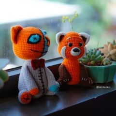 Cutie Red Panda amigurumi by Lennutas