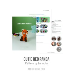 Cutie Red Panda amigurumi pattern by Lennutas