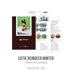 Cutie Reindeer Winter amigurumi pattern by Lennutas