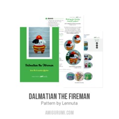 Dalmatian the Fireman amigurumi pattern by Lennutas