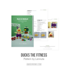 Ducks The Fitness amigurumi pattern by Lennutas