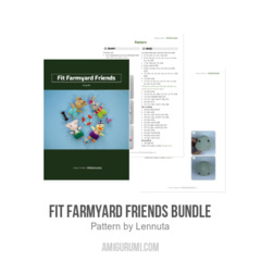 Fit Farmyard Friends Bundle amigurumi pattern by Lennutas