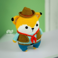 Fox the Cowboy amigurumi pattern by Lennutas