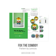 Fox the Cowboy amigurumi pattern by Lennutas