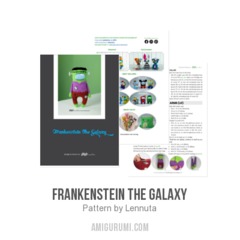 Frankenstein the Galaxy amigurumi pattern by Lennutas