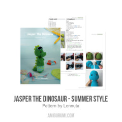 Jasper the Dinosaur - Summer Style amigurumi pattern by Lennutas