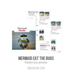 Mermaid Cat The Bugs amigurumi pattern by Lennutas