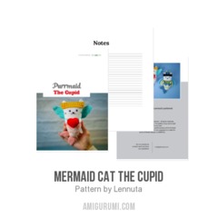 Mermaid Cat The Cupid amigurumi pattern by Lennutas