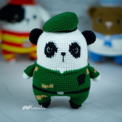 Panda the Soldier amigurumi by Lennutas