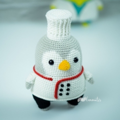 Penguin The Chef amigurumi pattern by Lennutas