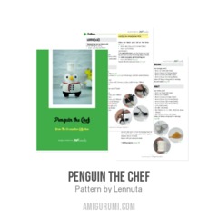 Penguin The Chef amigurumi pattern by Lennutas