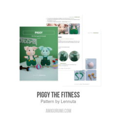 Piggy the Fitness amigurumi pattern by Lennutas