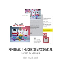 Purrmaid The Christmas special amigurumi pattern by Lennutas