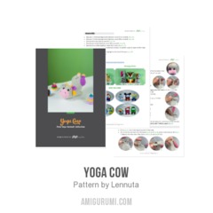 Yoga Cow amigurumi pattern by Lennutas