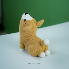 Yoga Dog amigurumi by Lennutas