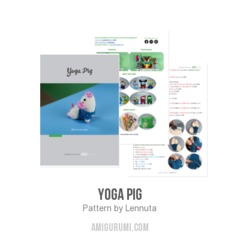 Yoga Pig amigurumi pattern by Lennutas