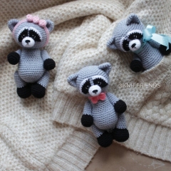 2 IN 1 Little fox and raccoon amigurumi by Knit.friends