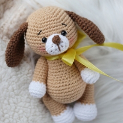 Billy the puppy amigurumi by Knit.friends