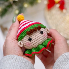 Christmas ornaments: Santa, Mrs Claus, Angel, Reindeer, Elf, Snowman amigurumi pattern by Knit.friends