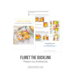 Floret the duckling amigurumi pattern by Knit.friends