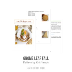Gnome Leaf fall amigurumi pattern by Knit.friends