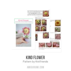 Kind Flower amigurumi pattern by Knit.friends