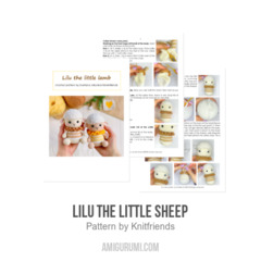 Lilu the little sheep amigurumi pattern by Knit.friends