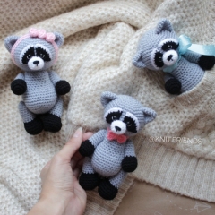 Little Raccoon amigurumi by Knit.friends