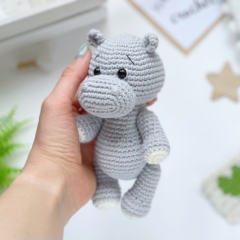 Safari hippo amigurumi pattern by Knit.friends