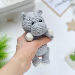 Safari hippo amigurumi by Knit.friends