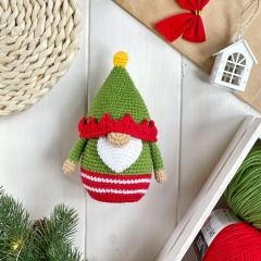 Set of 3 Christmas gnomes amigurumi by Knit.friends