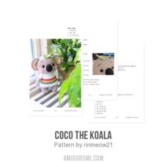 Coco the Koala amigurumi pattern by rinmeow21